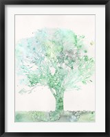 Framed Aquamarine Tree II