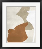 Beige Stucture III Framed Print