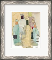 Framed 'Wines & Spirits II' border=
