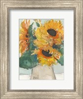 Framed Rustic Sunflowers I