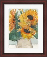 Framed Rustic Sunflowers I