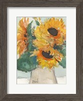 Framed Rustic Sunflowers I