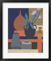 Framed Vases on a Shelf I