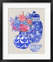 Delft Blue Vases I Framed Print