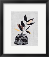 Framed 'Decorated Vase with Plant IV' border=