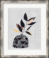 Framed 'Decorated Vase with Plant IV' border=