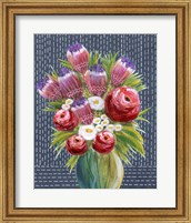 Framed Bashful Bouquet I