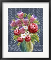 Bashful Bouquet I Framed Print