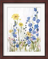 Framed Periwinkle Wildflowers II