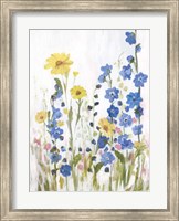Framed Periwinkle Wildflowers II