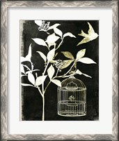 Framed Branch & Bird I