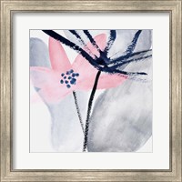 Framed 'Pink Water Lilies II' border=