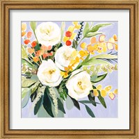 Framed Garden Rose Bouquet II