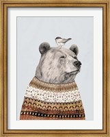 Framed Fair Isle Bear I