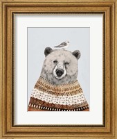 Framed Fair Isle Bear II