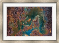 Framed Details Of Rust And Paint On Metal 9