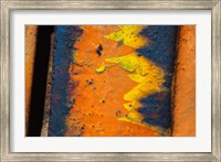Framed Details Of Rust And Paint On Metal 10