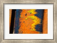 Framed Details Of Rust And Paint On Metal 10
