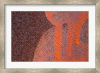 Framed Details Of Rust And Paint On Metal 14