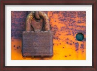 Framed Details Of Rust And Paint On Metal 18