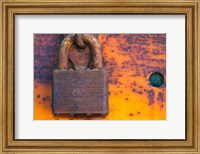 Framed Details Of Rust And Paint On Metal 18