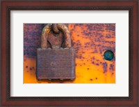 Framed Details Of Rust And Paint On Metal 18
