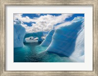Framed Antarctic Peninsula, Antarctica Errera Channel, Beautiful Iceberg