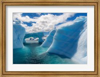 Framed Antarctic Peninsula, Antarctica Errera Channel, Beautiful Iceberg