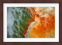 Framed Champagne Pool And Artists Palette, Waiotapu Thermal Reserve, North Island, New Zealand