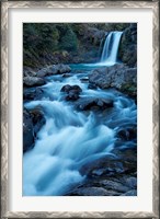 Framed Tawhai Falls, Whakapapanui Stream, Tongariro National Park, New Zealand