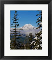 Framed Mount Garibaldi From The Chief Overlook At The Summit Of The Sea To Sky Gondola