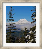 Framed Mount Garibaldi From The Chief Overlook At The Summit Of The Sea To Sky Gondola