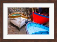Framed Italy, Riomaggiore Colorful Fishing Boats