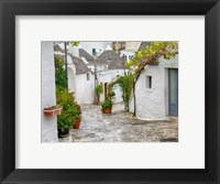 Framed Typical Trulli Houses In Alberobello