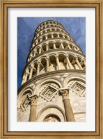 Framed Low-Angle View Of Leaning Tower Of Pisa, Tuscany, Italy