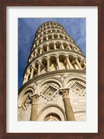 Framed Low-Angle View Of Leaning Tower Of Pisa, Tuscany, Italy