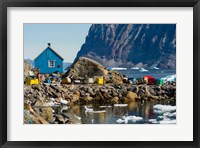 Framed Greenland, Uummannaq Ice Fills The Harbor