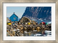 Framed Greenland, Uummannaq Ice Fills The Harbor