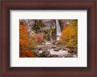 Framed Argentina, Patagonia Waterfall