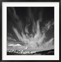 Framed St Elias Peak, Wrangell-St Elias National Park, Alaska