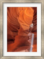 Framed Sunbeam In Upper Antelope Canyon Near Page, Arizona, USA