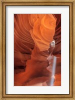 Framed Sunbeam In Upper Antelope Canyon Near Page, Arizona, USA