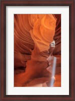 Framed Sunbeam In Upper Antelope Canyon Near Page, Arizona, USA