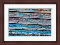 Framed Old Wooden Fishing Boat, California