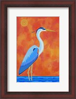 Framed Blue Heron