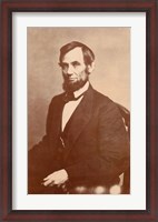 Framed Abraham Lincoln, 1861