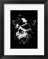 Framed Skull X BW