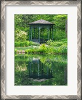 Framed Delaware, Gazebo Overlooking A Pond