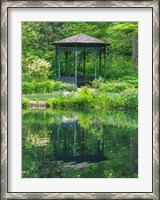 Framed Delaware, Gazebo Overlooking A Pond