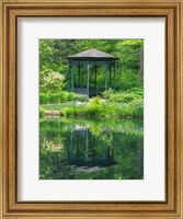 Framed Delaware, Gazebo Overlooking A Pond